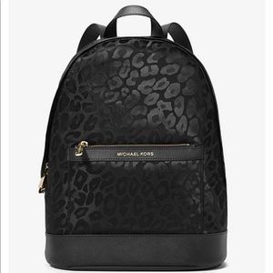 MICHAEL KORS Morgan Med Leopard Jacquard Backpack